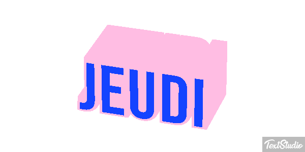 Jeudi Effetto testo