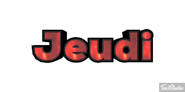 Jeudi Effetto testo