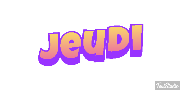 Jeudi Effetto testo