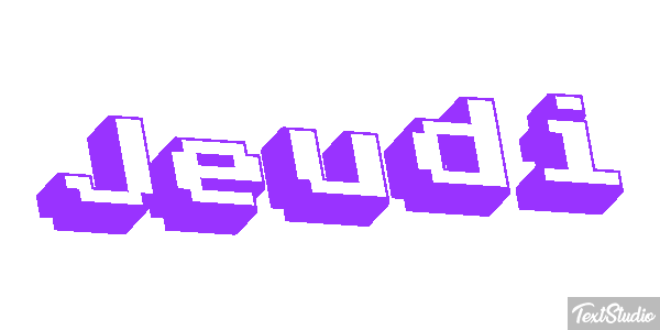 Jeudi Effetto testo