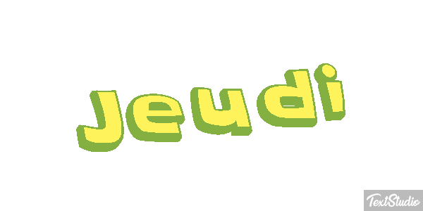 Jeudi Effetto testo