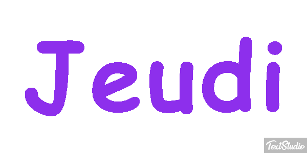 Jeudi Effetto testo