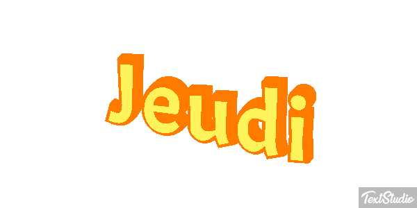 Jeudi Effetto testo
