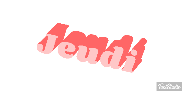 Jeudi Effetto testo