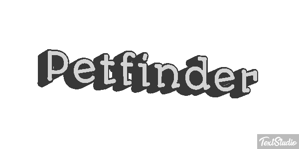 Petfinder Efeito do texto