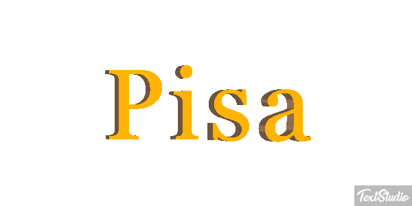 Pisa Текстовый эффект