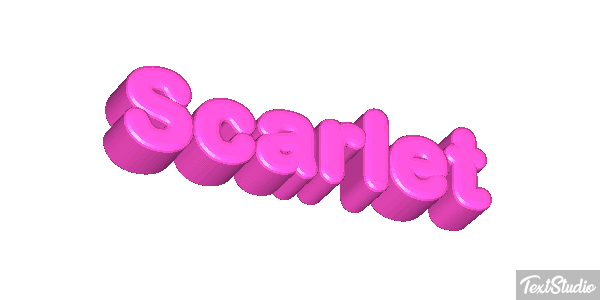 Scarlet Text effect