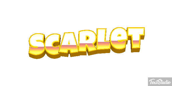 Scarlet Text effect