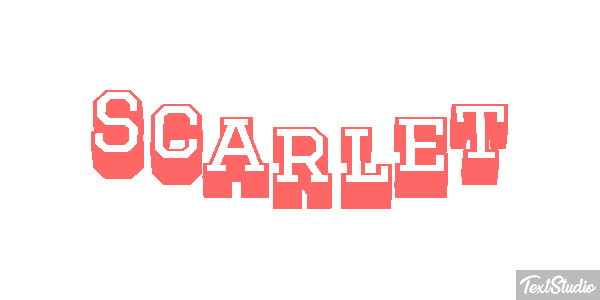 Scarlet Text effect