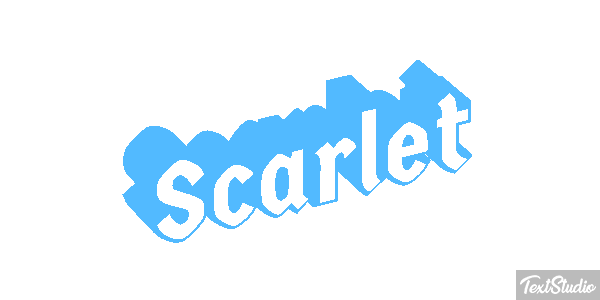 Scarlet Text effect