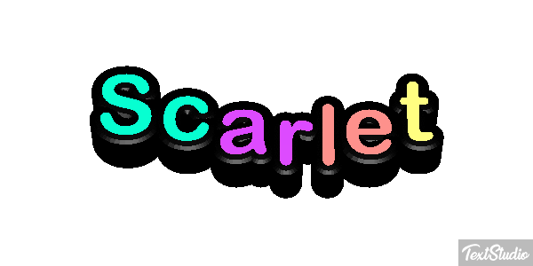 Scarlet Text effect