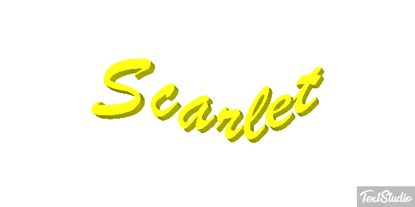 Scarlet Text effect