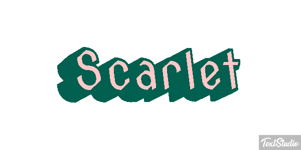 Scarlet Text effect
