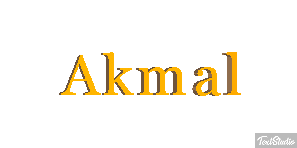 Akmal Text effect