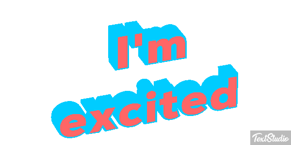 I'm Excited Text effect