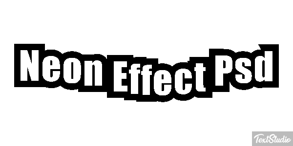 Neon Effect Psd Efecto de texto