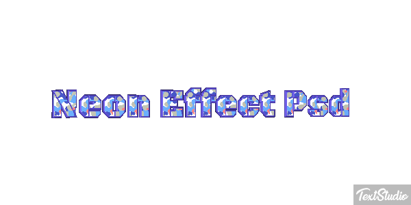 Neon Effect Psd Efecto de texto