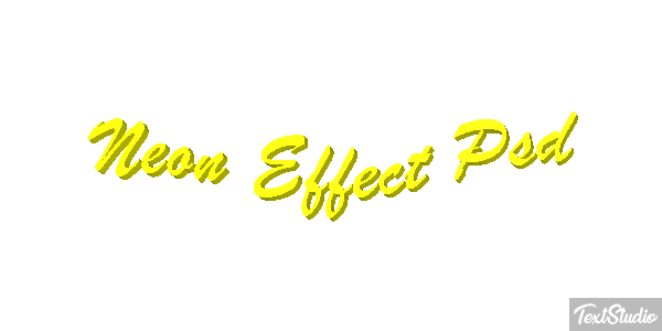Neon Effect Psd Efecto de texto