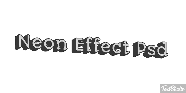 Neon Effect Psd Efecto de texto