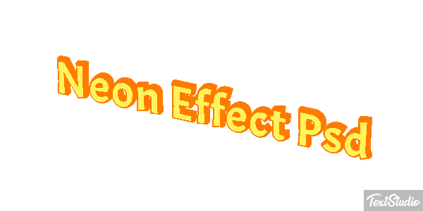 Neon Effect Psd Efecto de texto