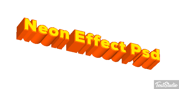 Neon Effect Psd Efecto de texto