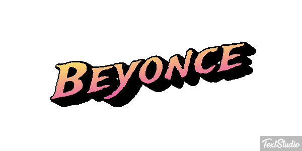 Beyonce Text effect