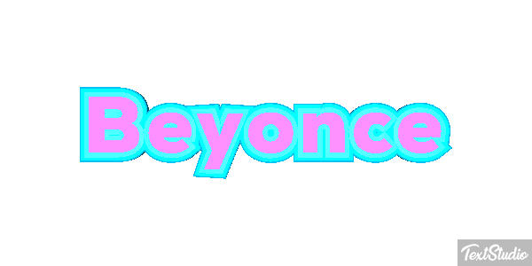 Beyonce Text effect
