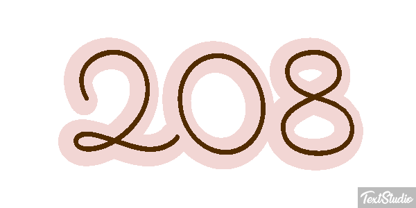 208 Efecto de texto