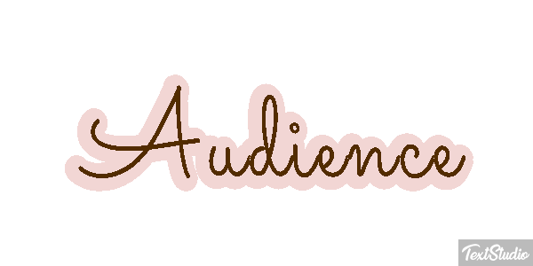 Audience Text effect