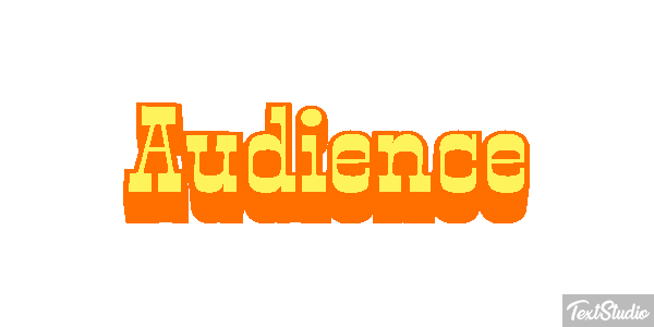 Audience Text effect