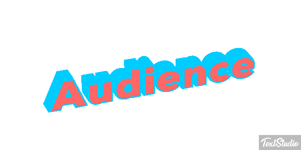 Audience Text effect
