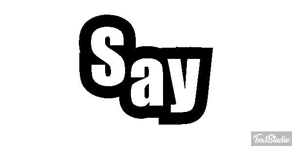 Say Text effect