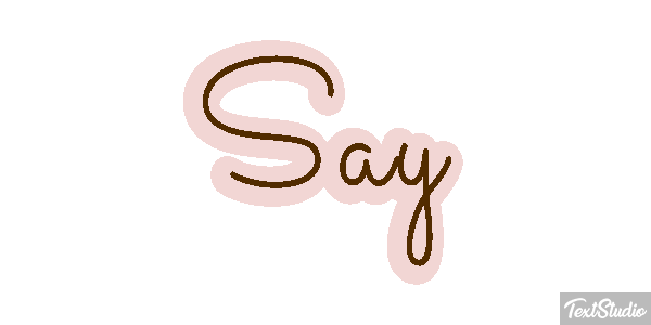 Say Text effect