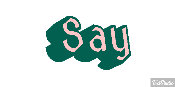 Say Text effect