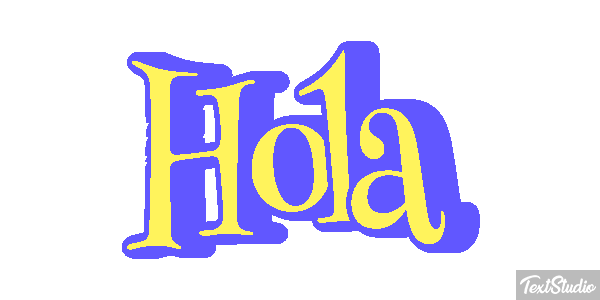 Hola Text effect