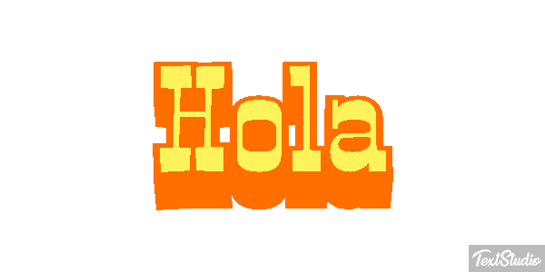 Hola Text effect