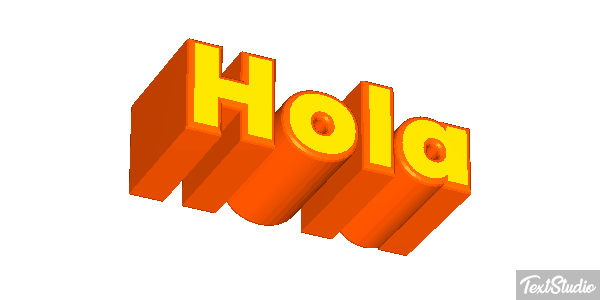 Hola Text effect