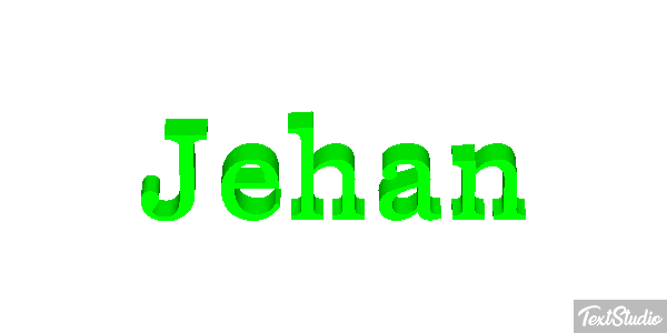 Jehan Text effect
