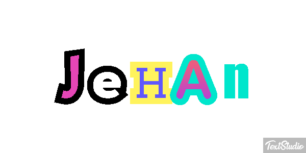 Jehan Text effect