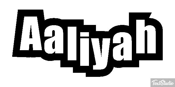 Aaliyah Text effect