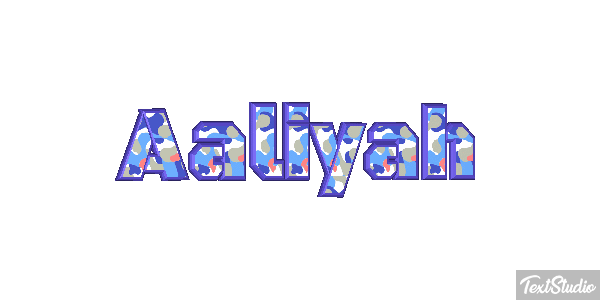 Aaliyah Text effect