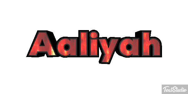 Aaliyah Text effect