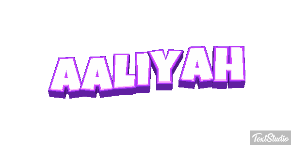 Aaliyah Text effect