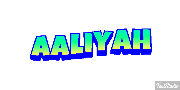 Aaliyah Text effect