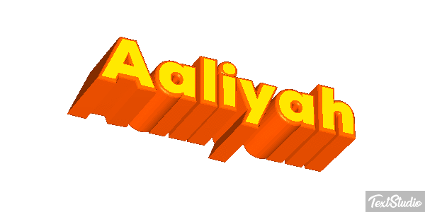 Aaliyah Text effect