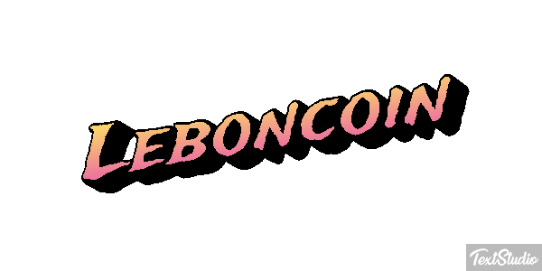 Leboncoin Efeito do texto