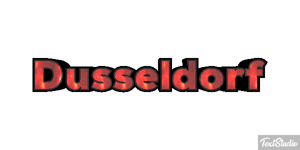 Düsseldorf Efeito do texto