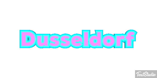 Düsseldorf Efeito do texto