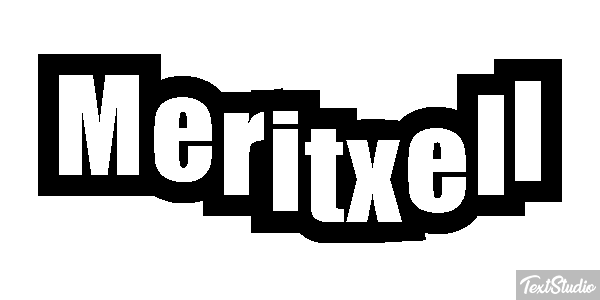 Meritxell Efecto de texto