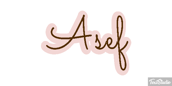 Asef Text effect